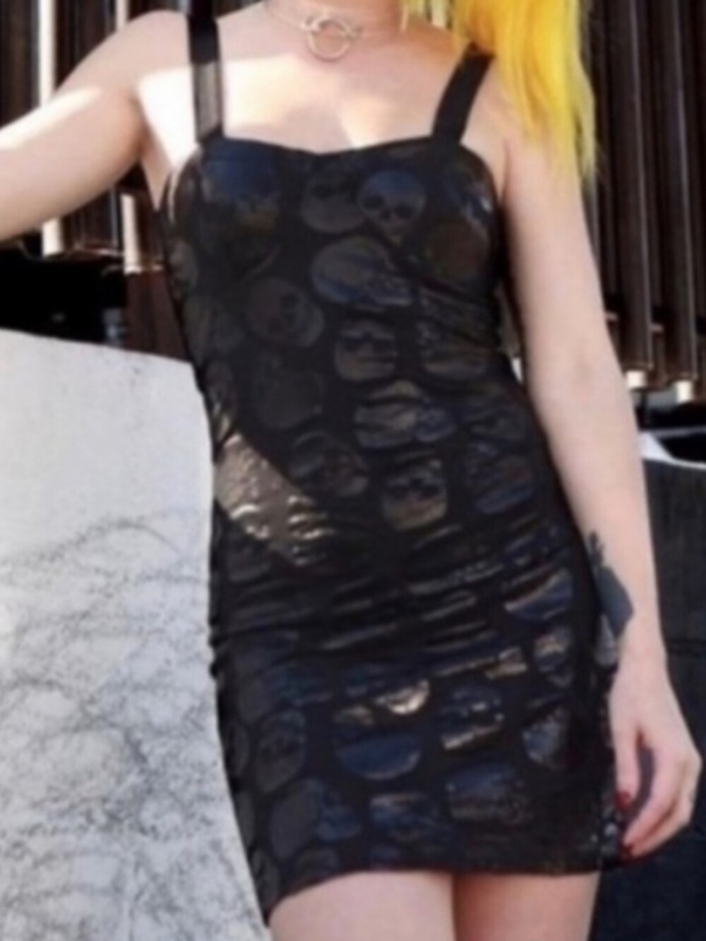 Iron Fist Skullz Club Skull Mini Dress Goth Horror Emo Grunge